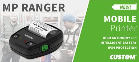 Custom presents MP Ranger, the new mobile printer for receipts/labels