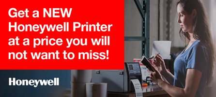 Trade in. Get a new Honeywell printer with up to 450euro additional discount.