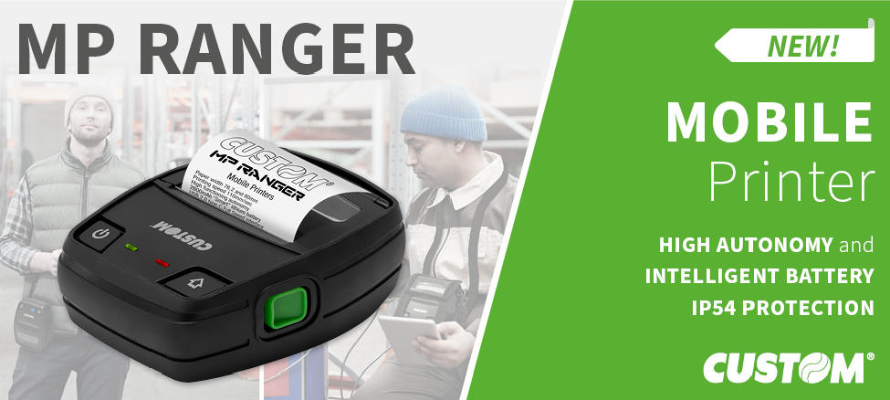 Custom presents MP Ranger, the new mobile printer for receipts/labels