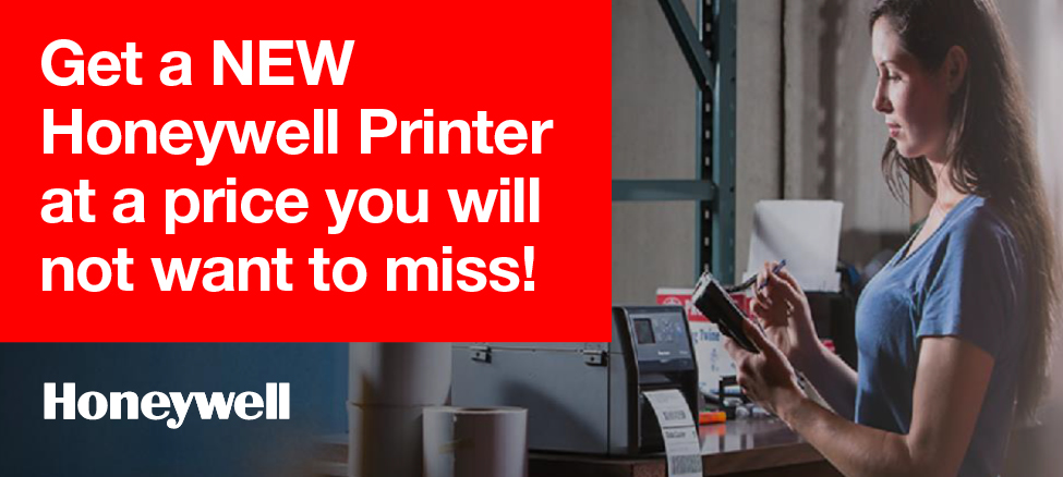 Trade in. Get a new Honeywell printer with up to 450euro additional discount.
